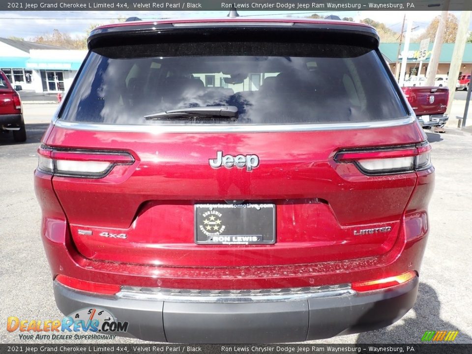 2021 Jeep Grand Cherokee L Limited 4x4 Velvet Red Pearl / Black Photo #4