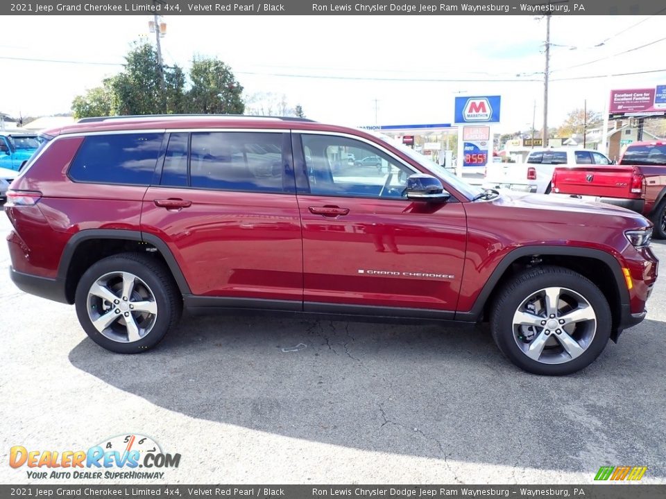 2021 Jeep Grand Cherokee L Limited 4x4 Velvet Red Pearl / Black Photo #7
