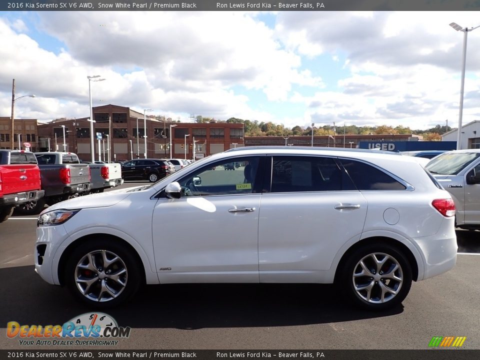 Snow White Pearl 2016 Kia Sorento SX V6 AWD Photo #6