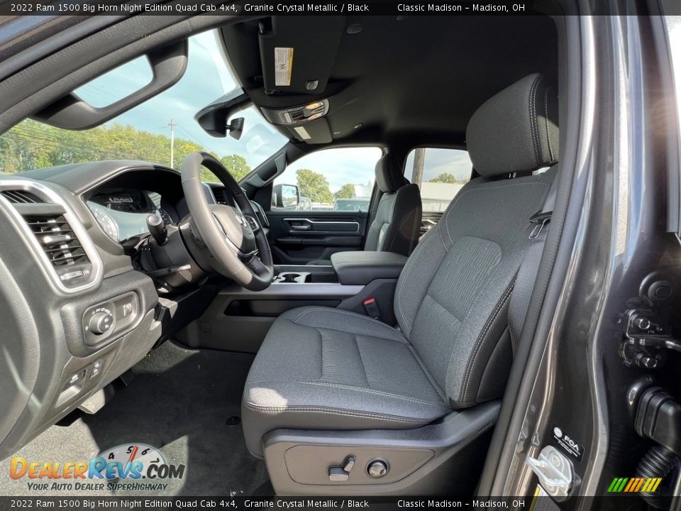 2022 Ram 1500 Big Horn Night Edition Quad Cab 4x4 Granite Crystal Metallic / Black Photo #2