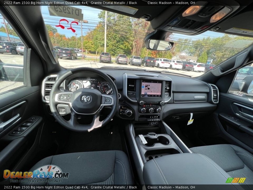 Front Seat of 2022 Ram 1500 Big Horn Night Edition Quad Cab 4x4 Photo #4