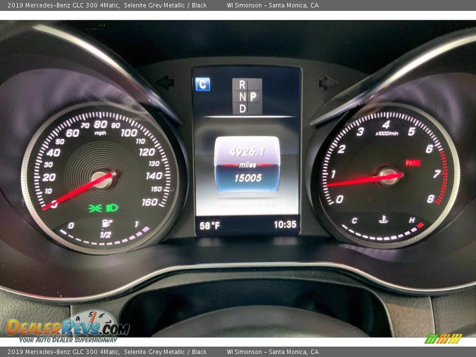 2019 Mercedes-Benz GLC 300 4Matic Selenite Grey Metallic / Black Photo #23