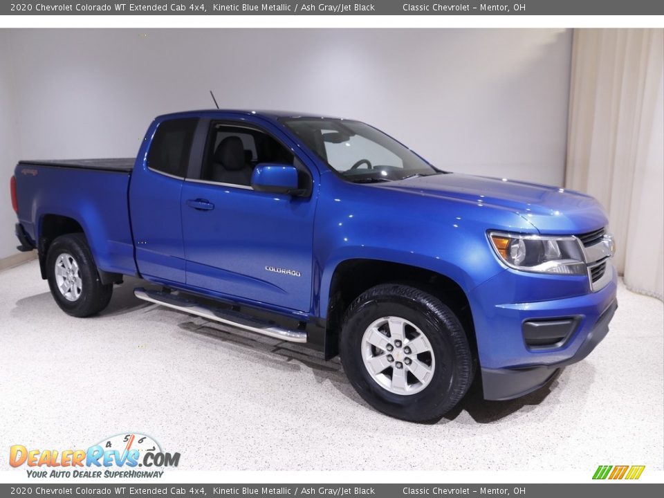 2020 Chevrolet Colorado WT Extended Cab 4x4 Kinetic Blue Metallic / Ash Gray/Jet Black Photo #1