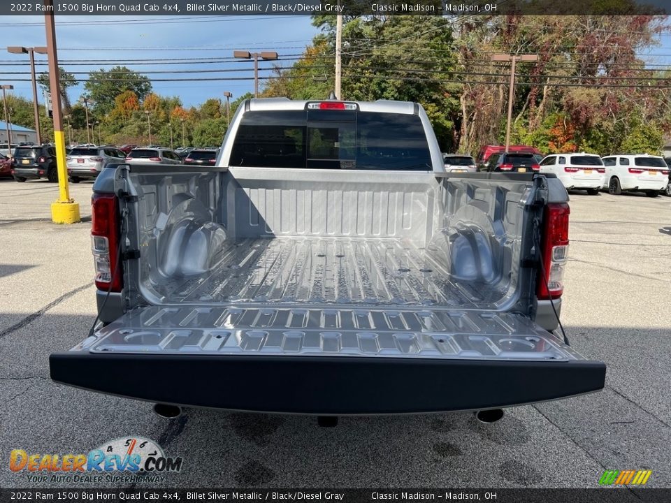 2022 Ram 1500 Big Horn Quad Cab 4x4 Billet Silver Metallic / Black/Diesel Gray Photo #11