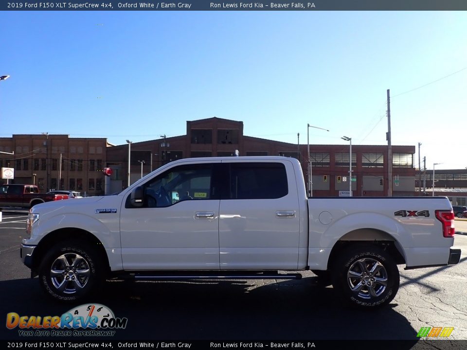 2019 Ford F150 XLT SuperCrew 4x4 Oxford White / Earth Gray Photo #5