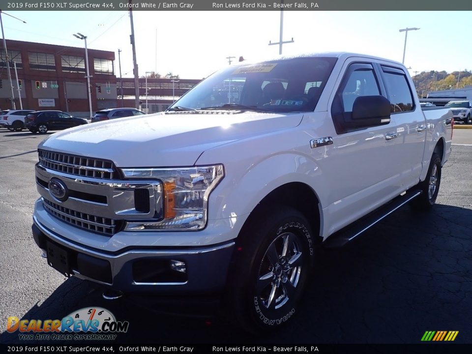 2019 Ford F150 XLT SuperCrew 4x4 Oxford White / Earth Gray Photo #6