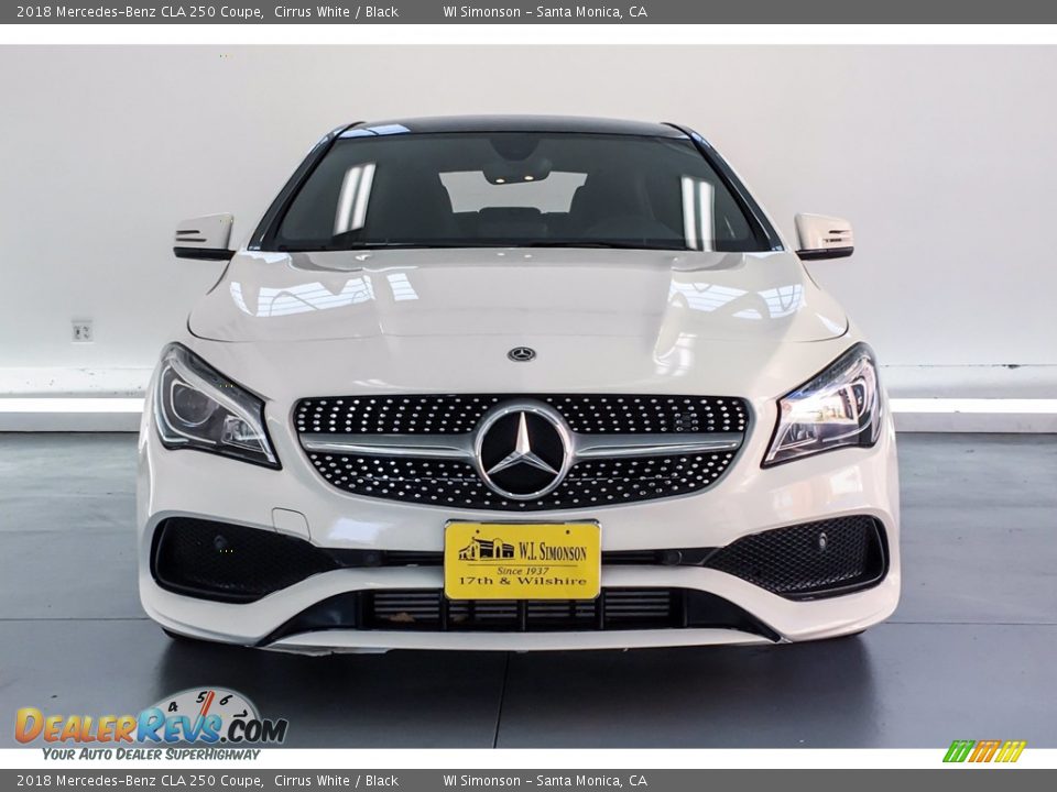 2018 Mercedes-Benz CLA 250 Coupe Cirrus White / Black Photo #2