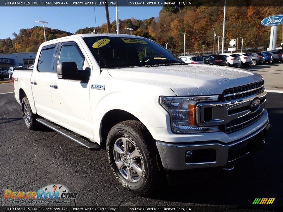 2019 Ford F150 XLT SuperCrew 4x4 Oxford White / Earth Gray Photo #8