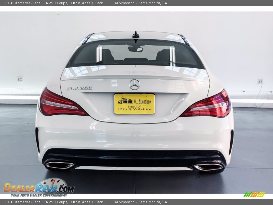 2018 Mercedes-Benz CLA 250 Coupe Cirrus White / Black Photo #3