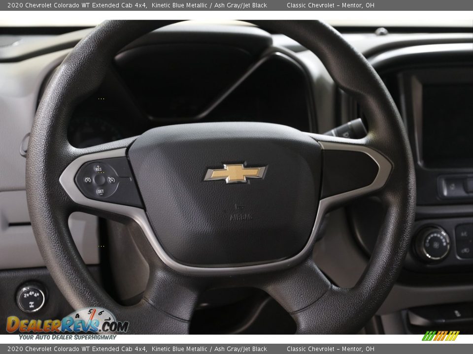 2020 Chevrolet Colorado WT Extended Cab 4x4 Kinetic Blue Metallic / Ash Gray/Jet Black Photo #8