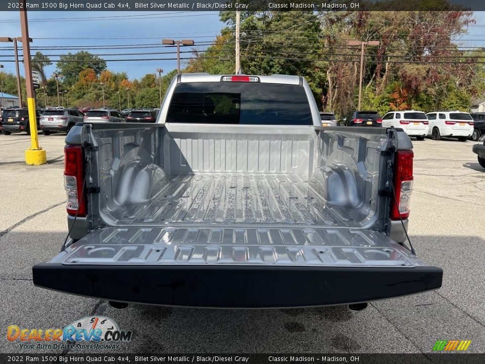 2022 Ram 1500 Big Horn Quad Cab 4x4 Billet Silver Metallic / Black/Diesel Gray Photo #11