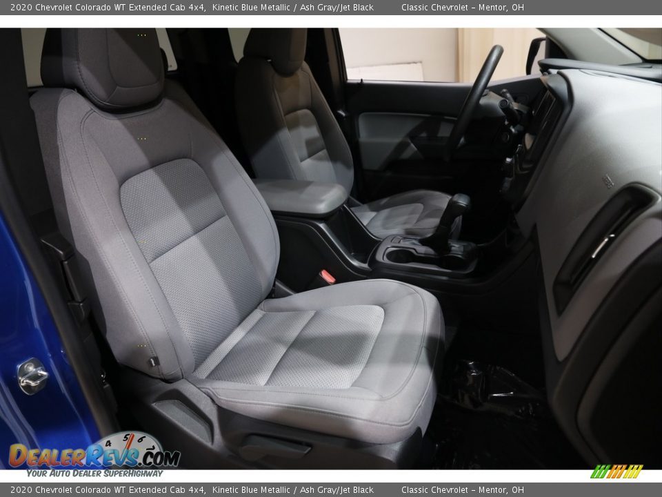2020 Chevrolet Colorado WT Extended Cab 4x4 Kinetic Blue Metallic / Ash Gray/Jet Black Photo #14