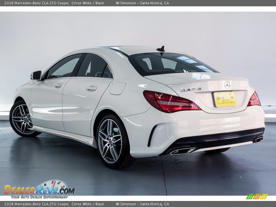 2018 Mercedes-Benz CLA 250 Coupe Cirrus White / Black Photo #10