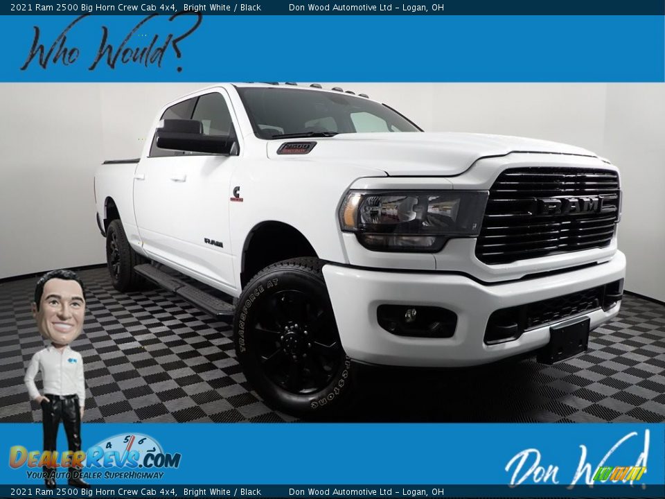2021 Ram 2500 Big Horn Crew Cab 4x4 Bright White / Black Photo #1