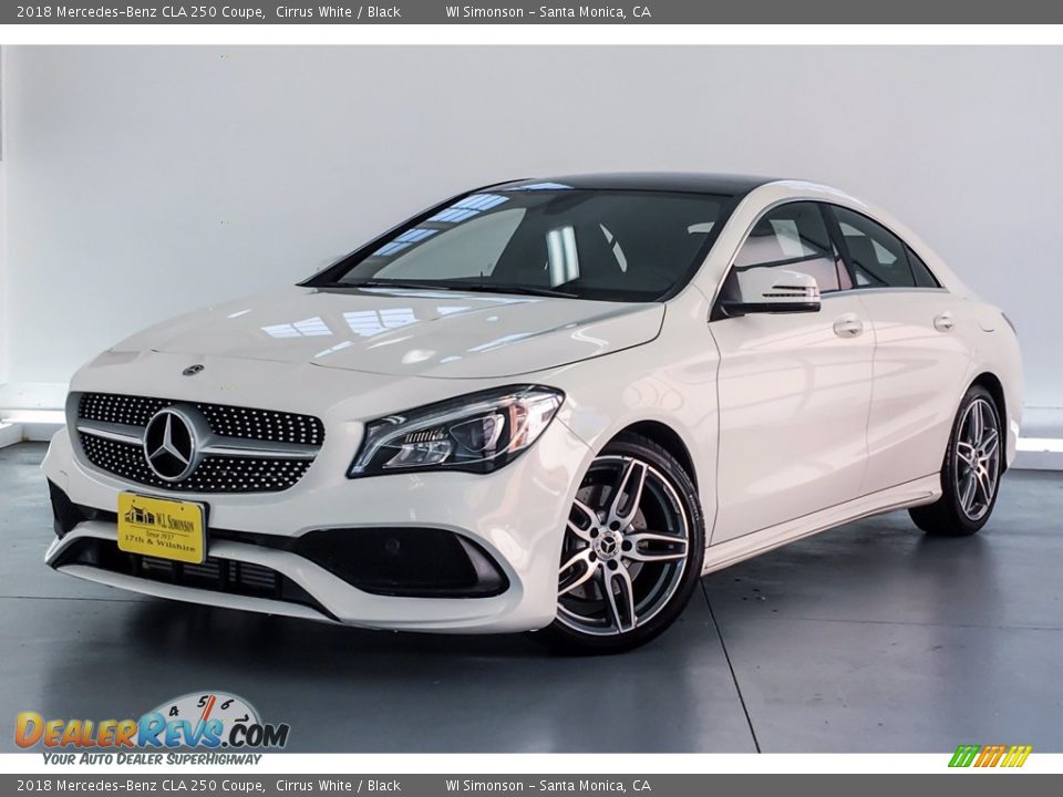 2018 Mercedes-Benz CLA 250 Coupe Cirrus White / Black Photo #12