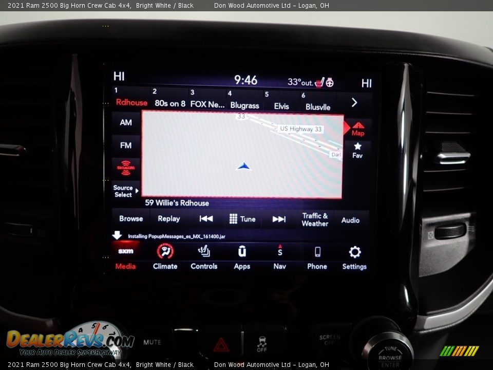 2021 Ram 2500 Big Horn Crew Cab 4x4 Bright White / Black Photo #3