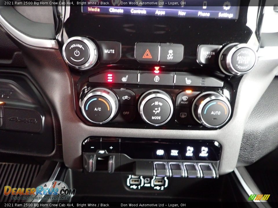 2021 Ram 2500 Big Horn Crew Cab 4x4 Bright White / Black Photo #4