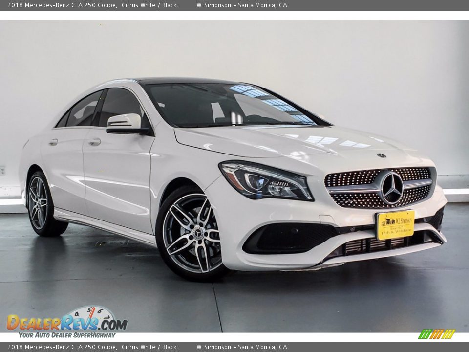 2018 Mercedes-Benz CLA 250 Coupe Cirrus White / Black Photo #14