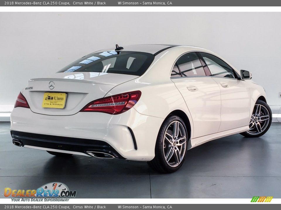 2018 Mercedes-Benz CLA 250 Coupe Cirrus White / Black Photo #16