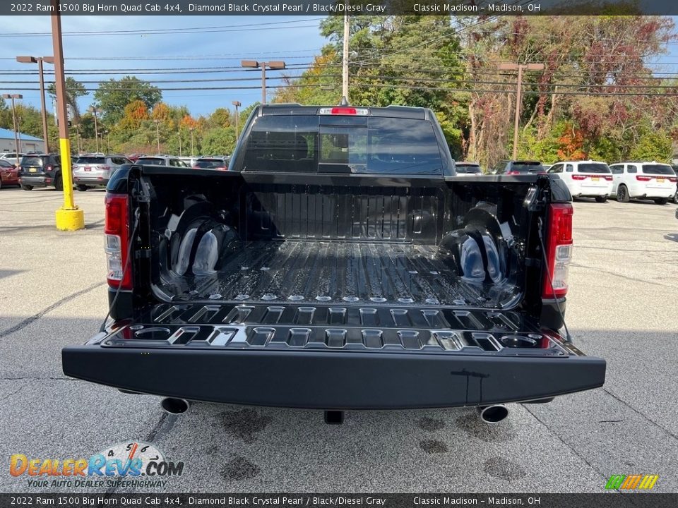 2022 Ram 1500 Big Horn Quad Cab 4x4 Diamond Black Crystal Pearl / Black/Diesel Gray Photo #11