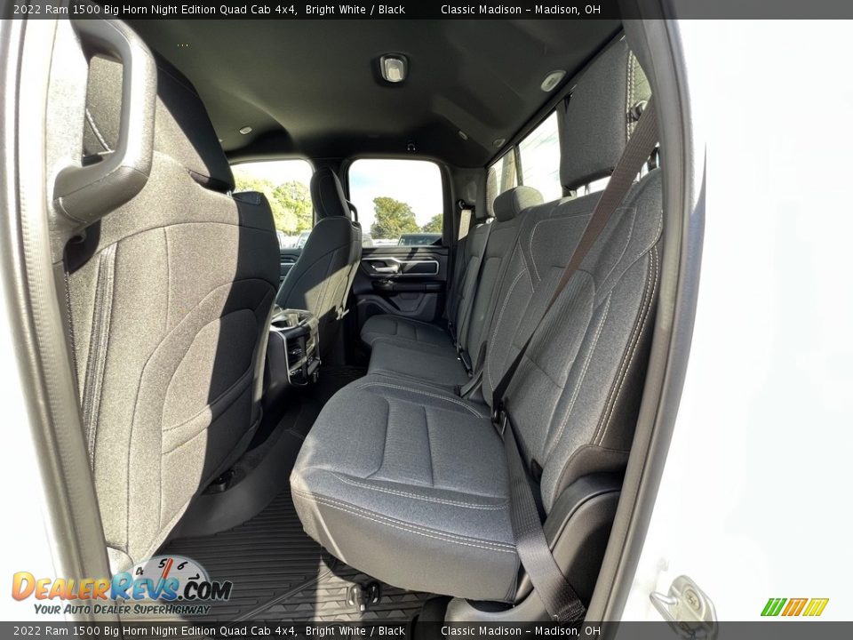 Rear Seat of 2022 Ram 1500 Big Horn Night Edition Quad Cab 4x4 Photo #3