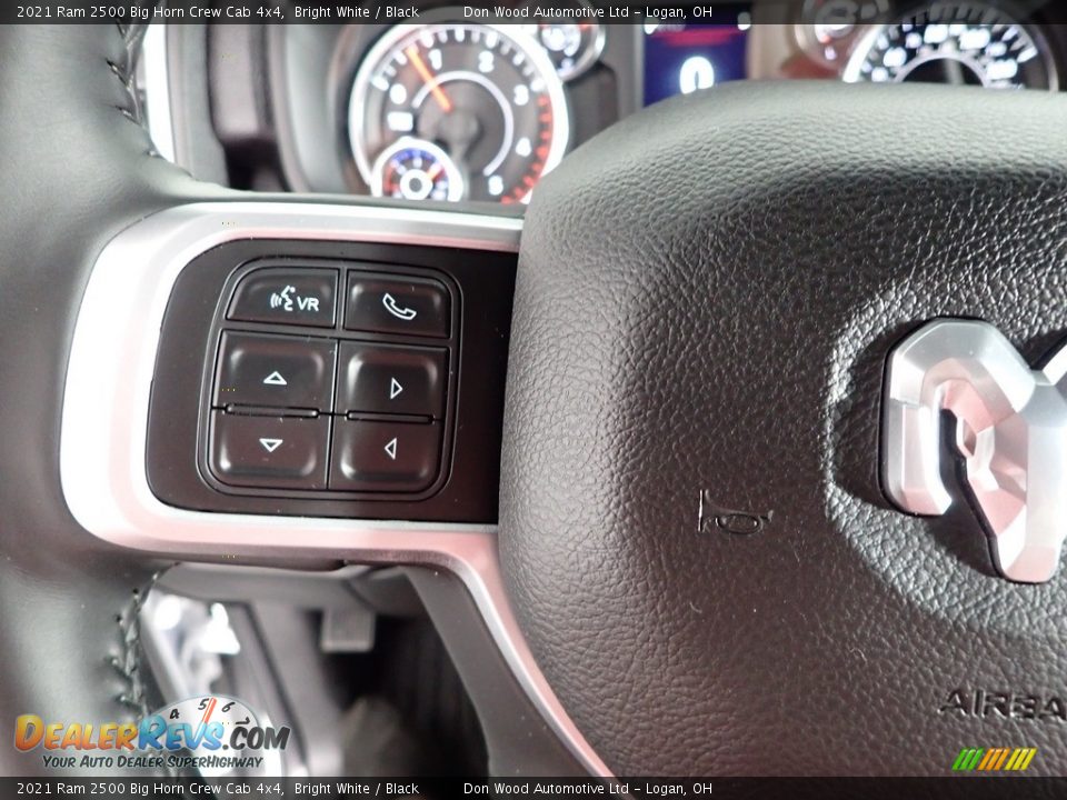 2021 Ram 2500 Big Horn Crew Cab 4x4 Bright White / Black Photo #25