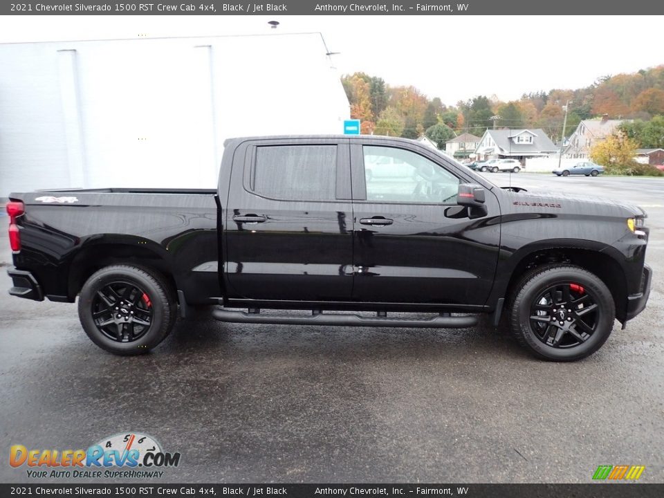 Black 2021 Chevrolet Silverado 1500 RST Crew Cab 4x4 Photo #2