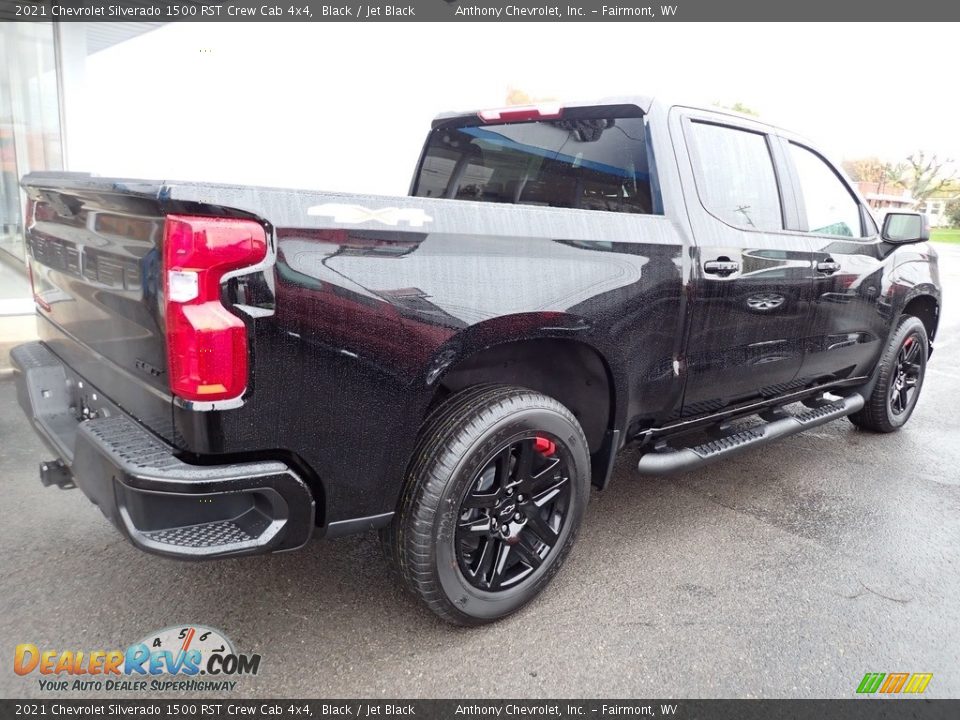 2021 Chevrolet Silverado 1500 RST Crew Cab 4x4 Black / Jet Black Photo #3
