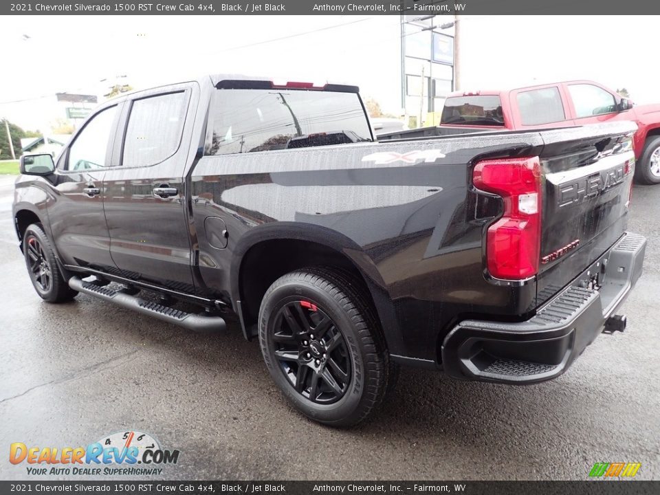 2021 Chevrolet Silverado 1500 RST Crew Cab 4x4 Black / Jet Black Photo #5