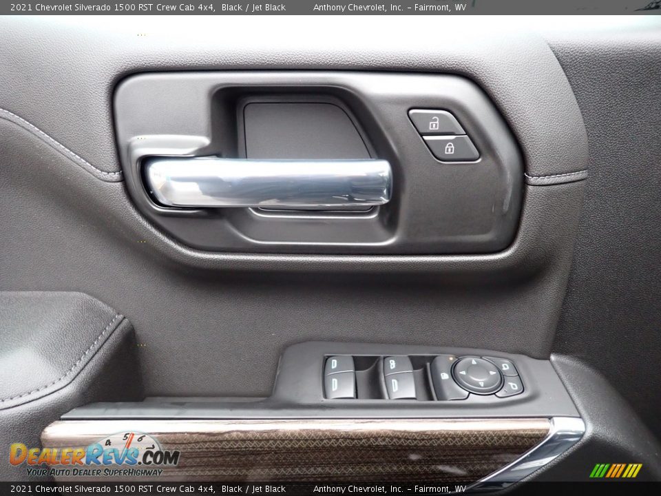 2021 Chevrolet Silverado 1500 RST Crew Cab 4x4 Black / Jet Black Photo #13