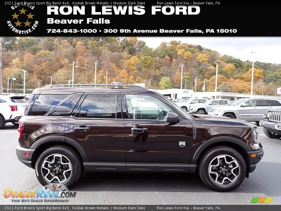 2021 Ford Bronco Sport Big Bend 4x4 Kodiak Brown Metallic / Medium Dark Slate Photo #1