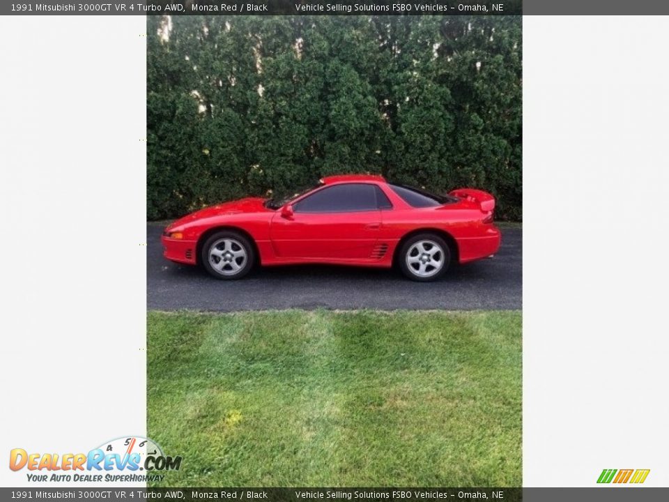 Monza Red 1991 Mitsubishi 3000GT VR 4 Turbo AWD Photo #1