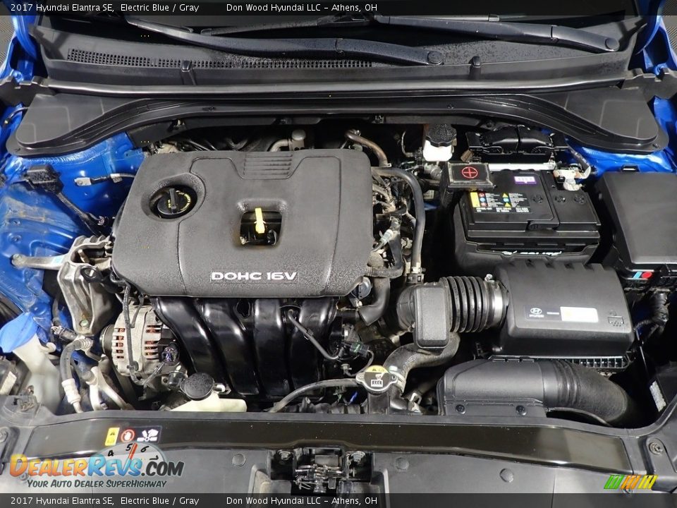 2017 Hyundai Elantra SE Electric Blue / Gray Photo #6