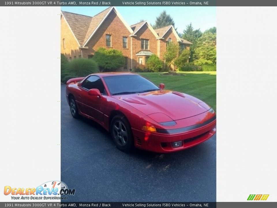 1991 Mitsubishi 3000GT VR 4 Turbo AWD Monza Red / Black Photo #7