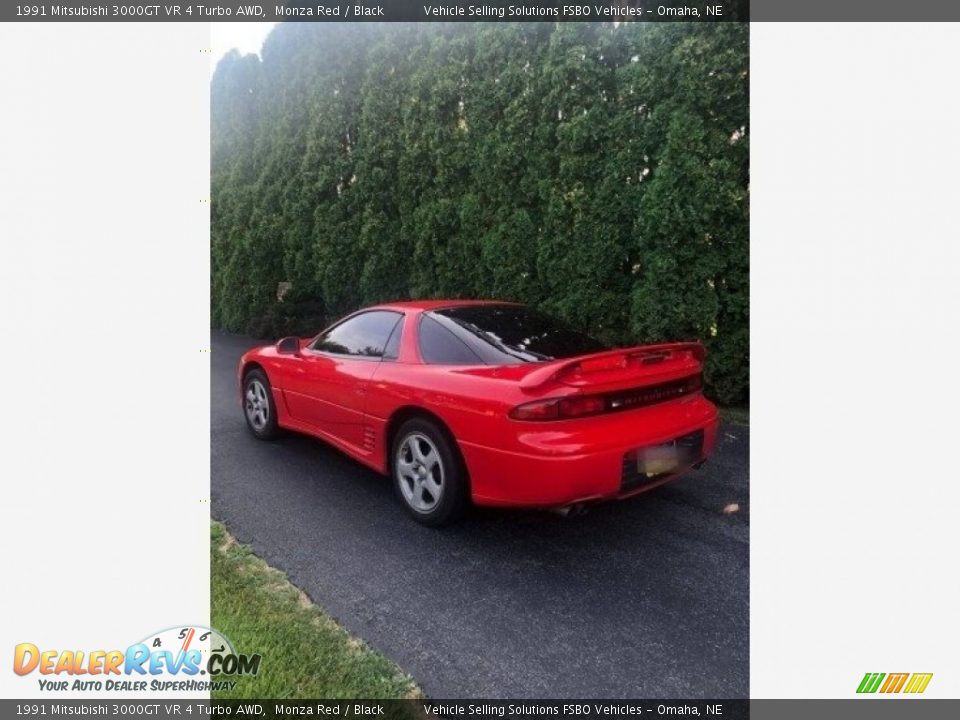 1991 Mitsubishi 3000GT VR 4 Turbo AWD Monza Red / Black Photo #10