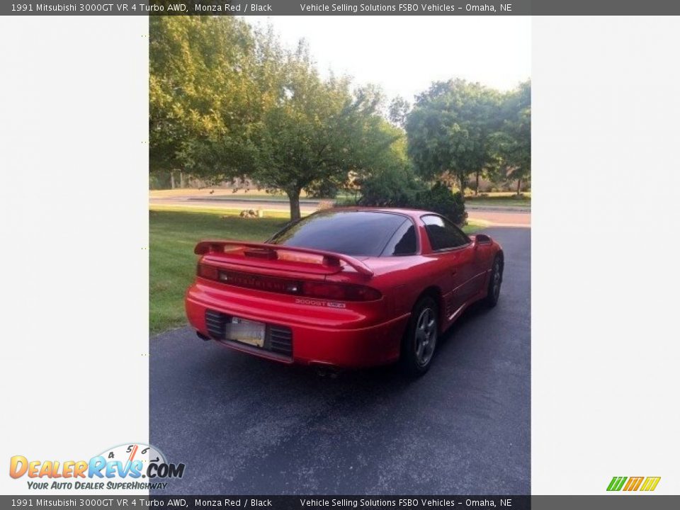 1991 Mitsubishi 3000GT VR 4 Turbo AWD Monza Red / Black Photo #11