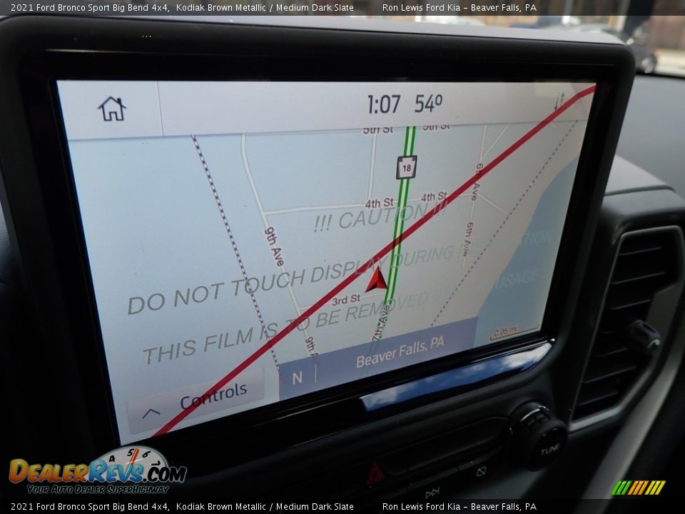 Navigation of 2021 Ford Bronco Sport Big Bend 4x4 Photo #16