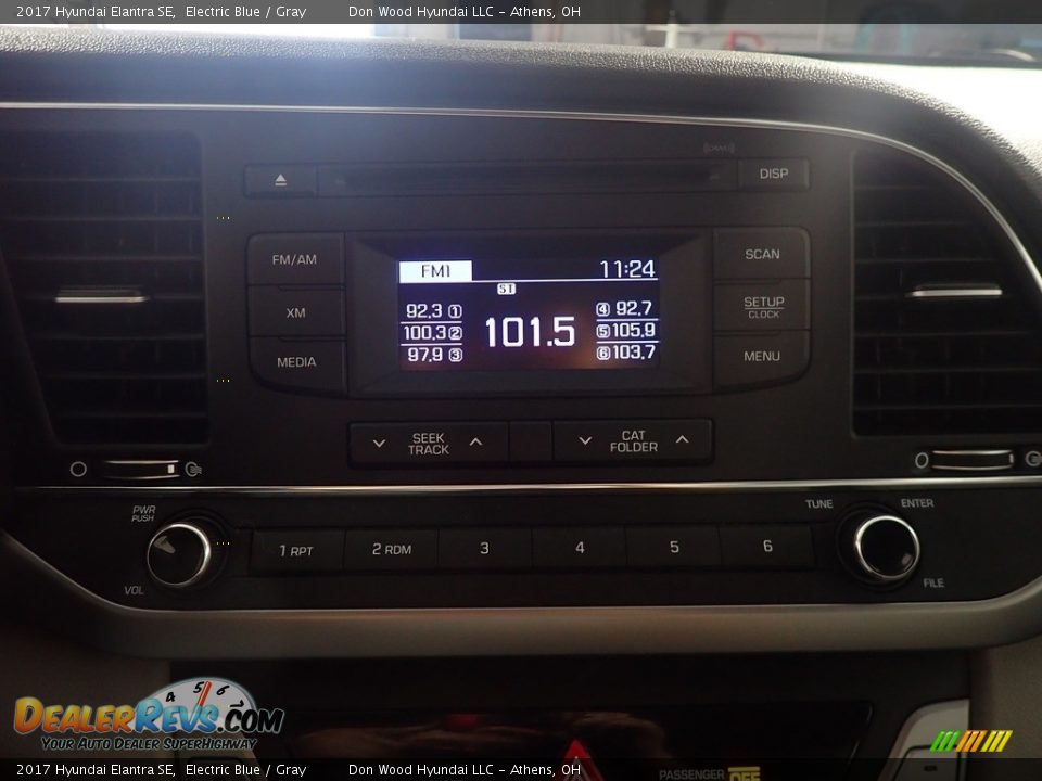 2017 Hyundai Elantra SE Electric Blue / Gray Photo #24