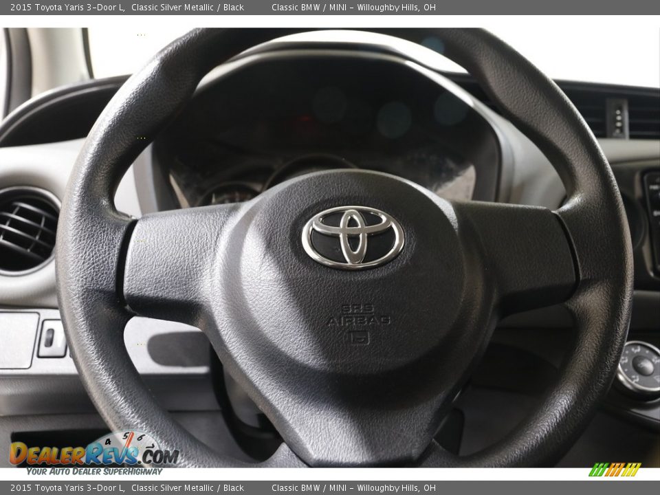 2015 Toyota Yaris 3-Door L Classic Silver Metallic / Black Photo #7