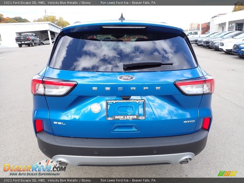 2021 Ford Escape SEL 4WD Velocity Blue Metallic / Ebony Photo #3
