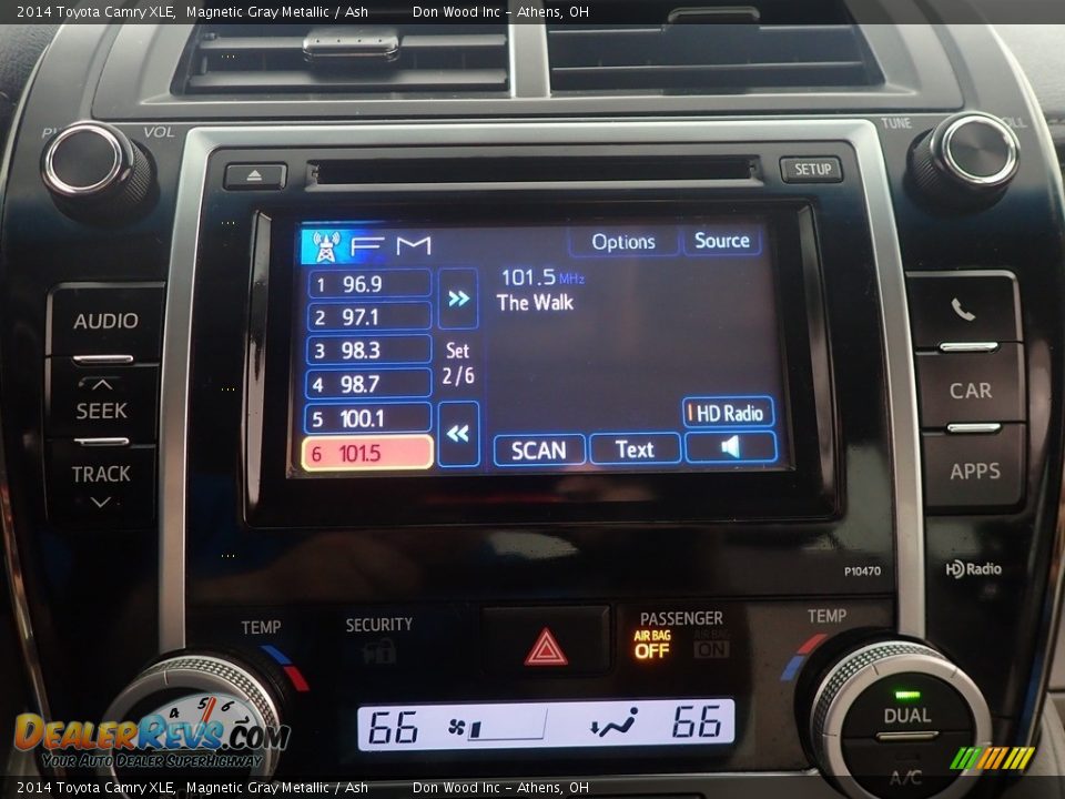 2014 Toyota Camry XLE Magnetic Gray Metallic / Ash Photo #28