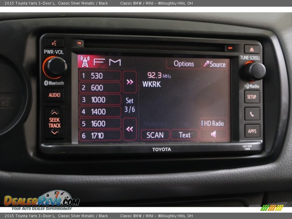 Audio System of 2015 Toyota Yaris 3-Door L Photo #10