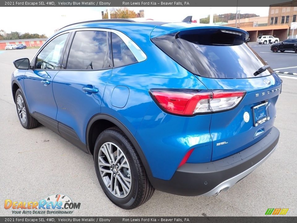 2021 Ford Escape SEL 4WD Velocity Blue Metallic / Ebony Photo #5