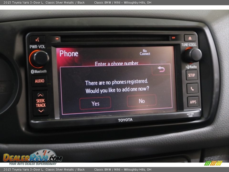 Controls of 2015 Toyota Yaris 3-Door L Photo #11