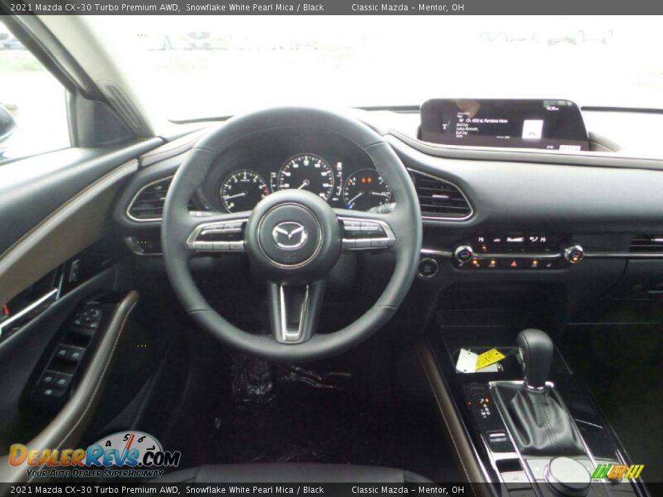 2021 Mazda CX-30 Turbo Premium AWD Snowflake White Pearl Mica / Black Photo #4