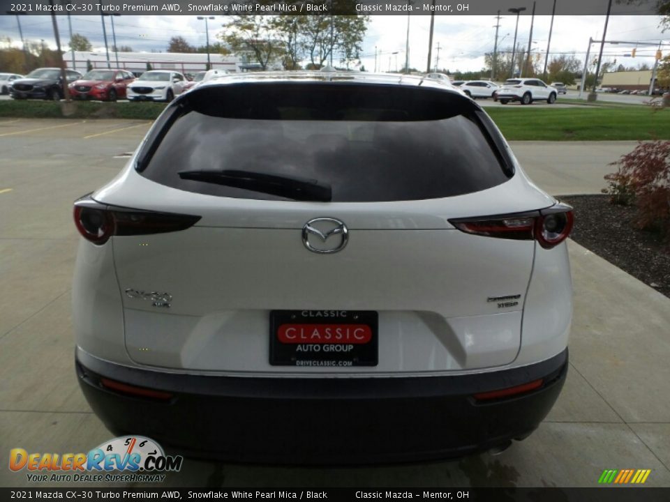 2021 Mazda CX-30 Turbo Premium AWD Snowflake White Pearl Mica / Black Photo #5