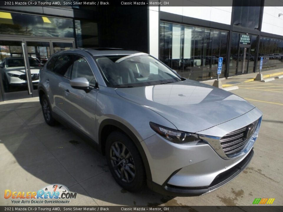 2021 Mazda CX-9 Touring AWD Sonic Silver Metallic / Black Photo #1
