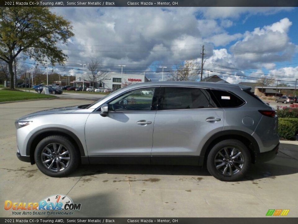 2021 Mazda CX-9 Touring AWD Sonic Silver Metallic / Black Photo #6