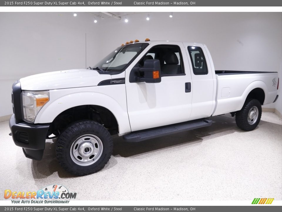 2015 Ford F250 Super Duty XL Super Cab 4x4 Oxford White / Steel Photo #3