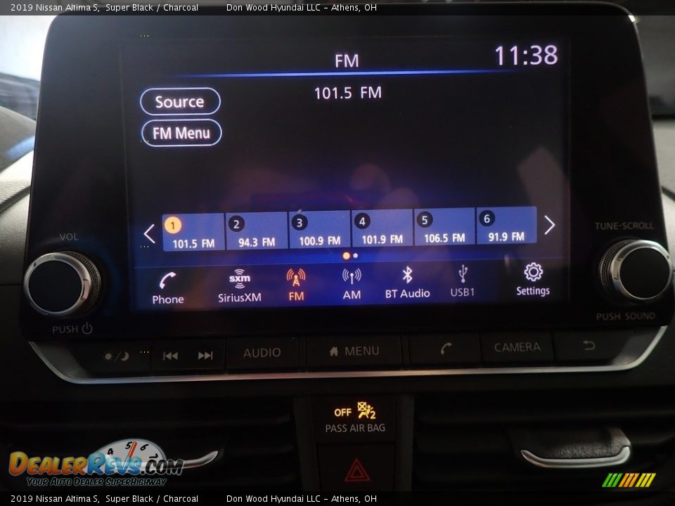 2019 Nissan Altima S Super Black / Charcoal Photo #26